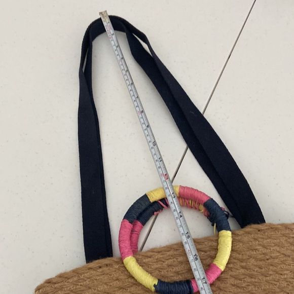 Gap Jute Bag Circular Handles & Shoulder Straps - Picture 7 of 7